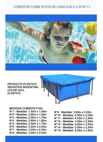 Pool Cover Canvas 4.00m x 2.50m N11 2