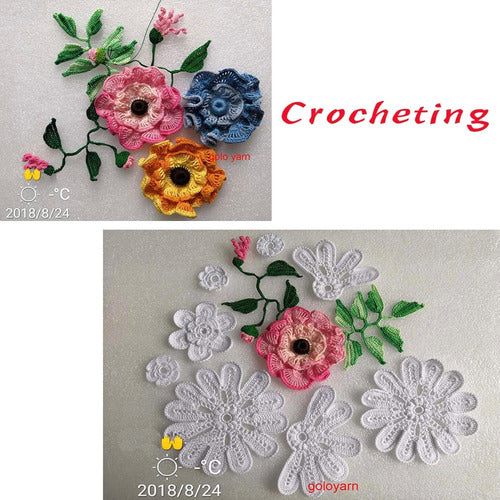 Hilo De Ganchillo Rosa Claro Tamaño 10 Para Tatting Y Croche 1