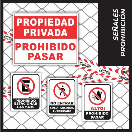 Cartel No Entrar Solo Personal Autorizado 22x28 Cm Prohibido 1