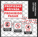 Cartel No Entrar Solo Personal Autorizado 22x28 Cm Prohibido 1