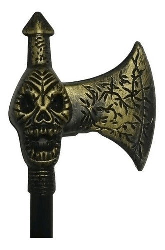 Hacha Con Calavera Dorada Vikingo Halloween 0