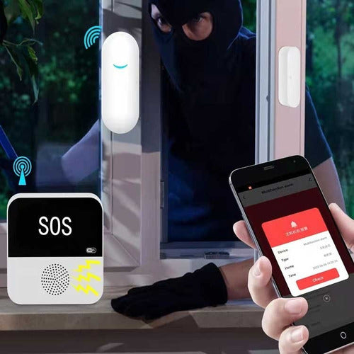 Purare Alarma Casa Con Sensores Control Wifi Con App Tuya 2