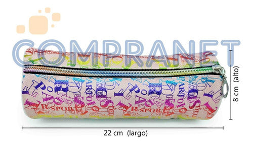 School Tube Pencil Case, Printed, 3 Colors, 11189 2