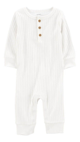 Carter's Baby Cotton Overall White 1N714410 0