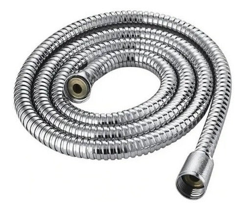 Flexible Stainless Steel Shower Hose 2 Meters 200cm Pack of 2 3