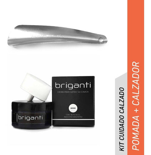 Briganti Leather Shoe Cream Pack and Shoe Horn Set 1