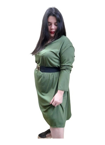 Memo Comfortable Dress, Over 2 Meters in Contour Special Sizes 3