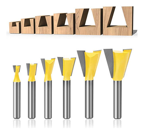 Meihejia - Dovetail Bit Set (6 Sizes) 0