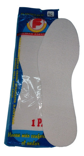 La Flecha White Latex Insole Size 46 0