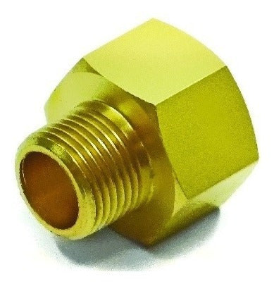 Intor B-120 Reduction Connector Male Thread 1/4 Female 3/8 Brass 0