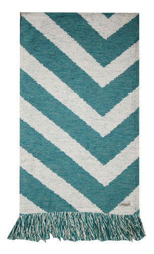 Huitrú Chenille Table Runner 2m x 0.38cm Zig Zag 3