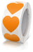 Meitaat Orange Heart Stickers Roll 500pcs 0