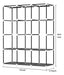 Generic Adjustable Organizer Wardrobe Closet with 3 Shelves 5