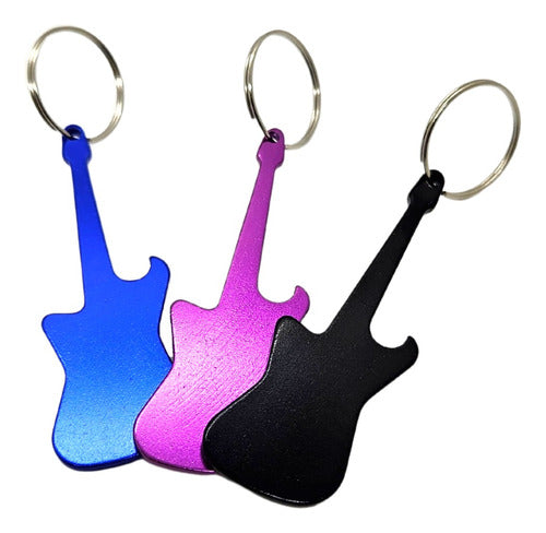 Nail Vinyl's Guitar Shaped Bottle Opener Keychain - Pack of 40 3