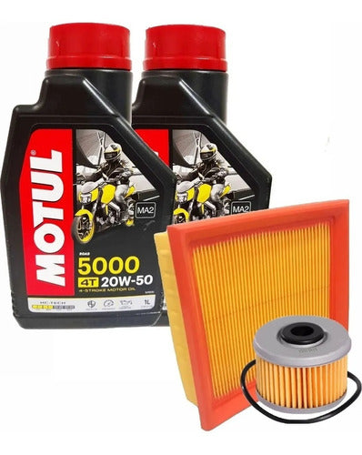 Kit Service Honda Xr 250 Tornado Motul 5000 + Filtros 0