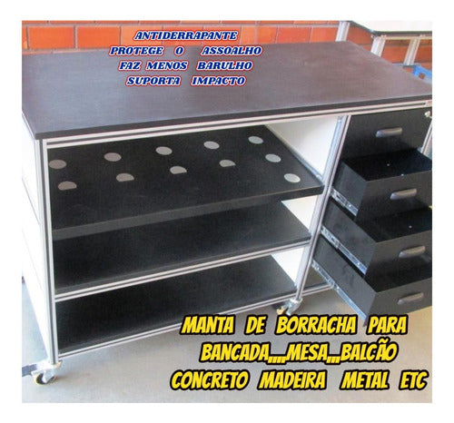 Borracha 2mm Para Bancada Mesa Balcão Geral 4.00x0.90cnt 7