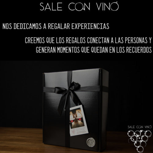 Regalo Caja Madera Vino Rutini Malbec + 2 Copas Grabadas 6