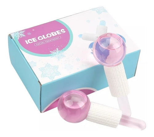 Masajeador Facial Frio Profesional De Cristal Ice Globes 1