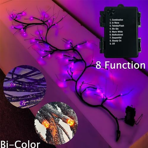 GiValue Halloween Tree Table Lamp 1.5 Feet With 24 Lights 1