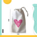 50 Eco Bags Logo Two Colors Both Sides 20x30 with Cord 2