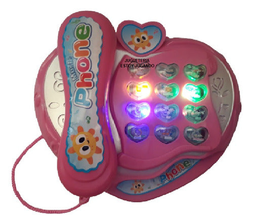 TELEF Interactive Learning Toy Phone in Spanish with Lights and Sounds 0