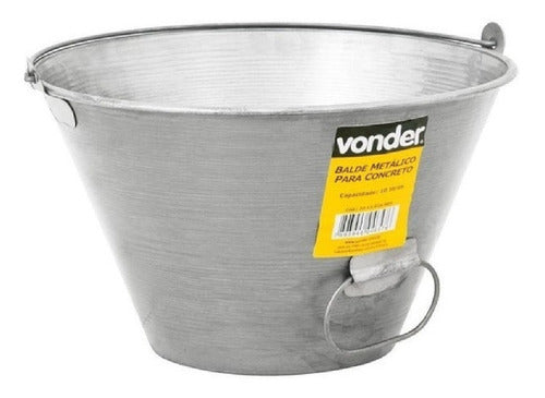 Vonder Metal Bucket for Concrete 10 Liters 0