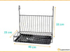 Luperstore Medium Dish Rack with Cutlery Tray and Rod 3