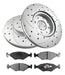 GR FRENOS Racing Brake Discs and Pads for Fiat Strada 1.4 Front 0