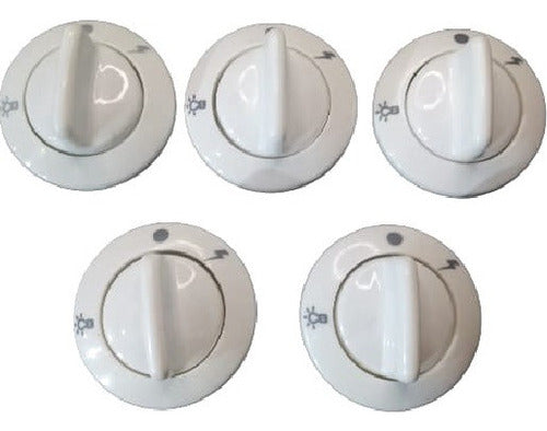 Domec 96 White Lighted Knob Set with Ring 0