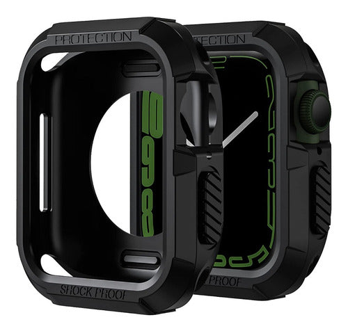 Rugged Armor Protector Bumper for Apple Watch 44 Series 4 5 0