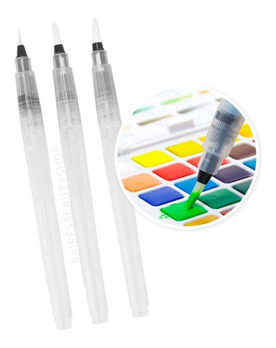 Artística Pinceles Acuarelables Set Water Brush Recargable De Agua 1