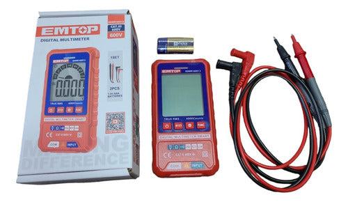 Emtop Multimeter Digital Cat III 600V EDMR160012 2