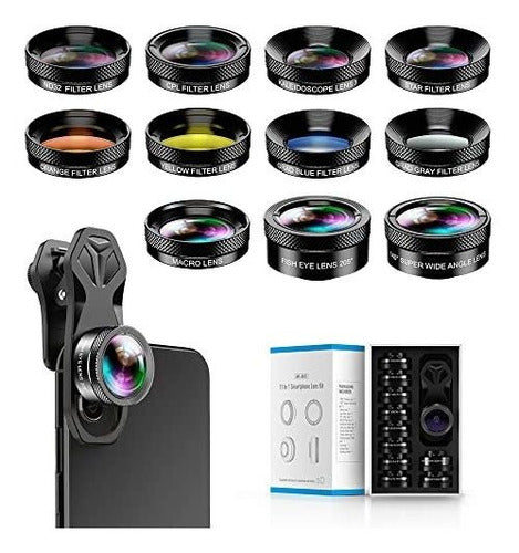 MIAO LAB 11 In 1 Phone Camera Lens Kit - Wide Angle Lens & Macro Lens 0