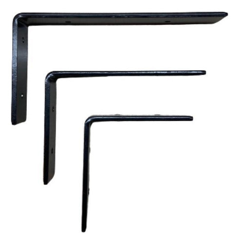 Set of Iron Brackets for Reinforced Straight Shelf x 4 2