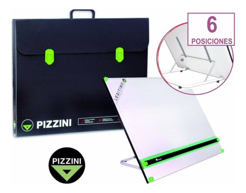 Pizzini Tablero Dibujo Pizzini 50x60cm Paralela Atril 6 Posic 7754 2