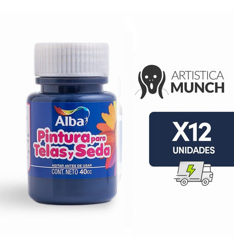 Alba Fabric Paint 40ml x12 0