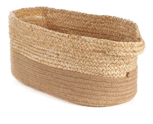 Reina Casa Oval Jute Basket 0