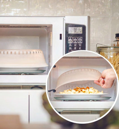 Splatter Guard Food Cover Microwave Safe Universal Lid 1