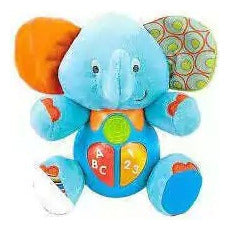 Peluche Didactico Amigo Inteligente Elefante Celeste Winfun 1