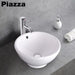 Piazza Round White Enameled Bathroom Basin 43cm 5