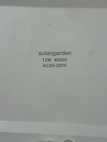 Solar Garden Square LED Recessed Lighting 12W Neutral Light 4000K 1