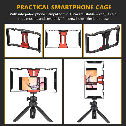 Gaiola De Vídeo. Luz De Led De Vídeo. Cage Cold Mounts Tripo 5