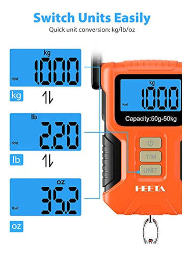 Heeta Waterproof Fishing Scale, Digital Fish Scale 5