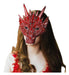 4 X 3d Dragon Mask Half Face Mask Scary Adults Halloween 3