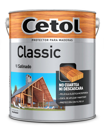 Wood Protective Paint Stain Cetol Classic Walnut Color with Satin Finish 0