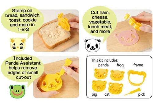 Cutezcute Animal Friends Cortador De Alimentos Deco Kit Y Se 2