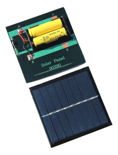 Candy-Ho Solar Panel 90x90mm Battery Charger Module 2 AA 1W 4V 0