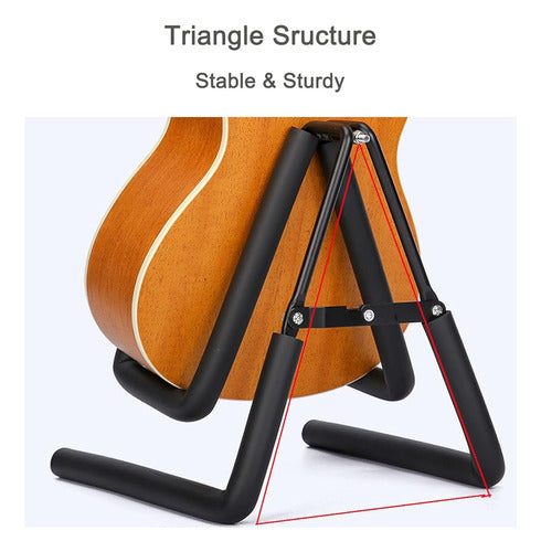 Farcaya Ukulele Stand Floor Plegable Ukulele Stand Holder Pa 1