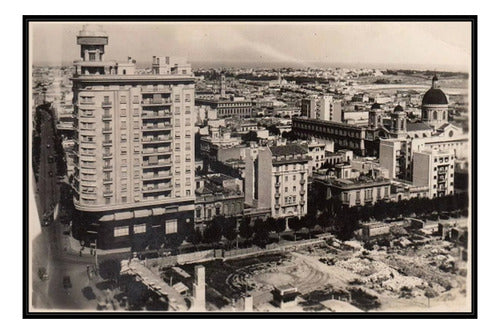 Montevideo Antiguo - Vista Del Centro - Lámina 45x30 Cm 0