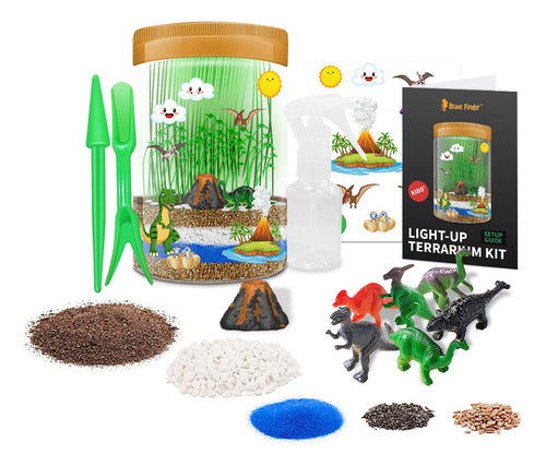 Kit De Terrario De Dinosaurio Iluminado Para Niños, Kit De. 3